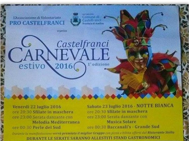 Carnevale Estivo Castellese il 22 e 23 luglio