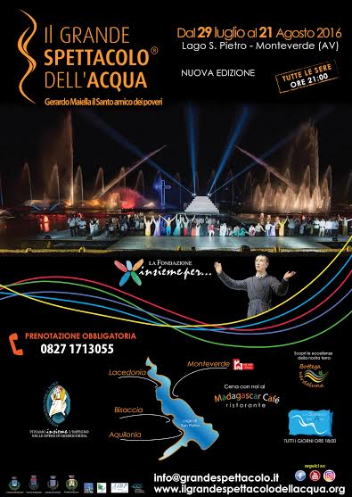 Dal 29 luglio al 21 agosto in scena a Monteverde il "grande spettacolo dell'acqua"