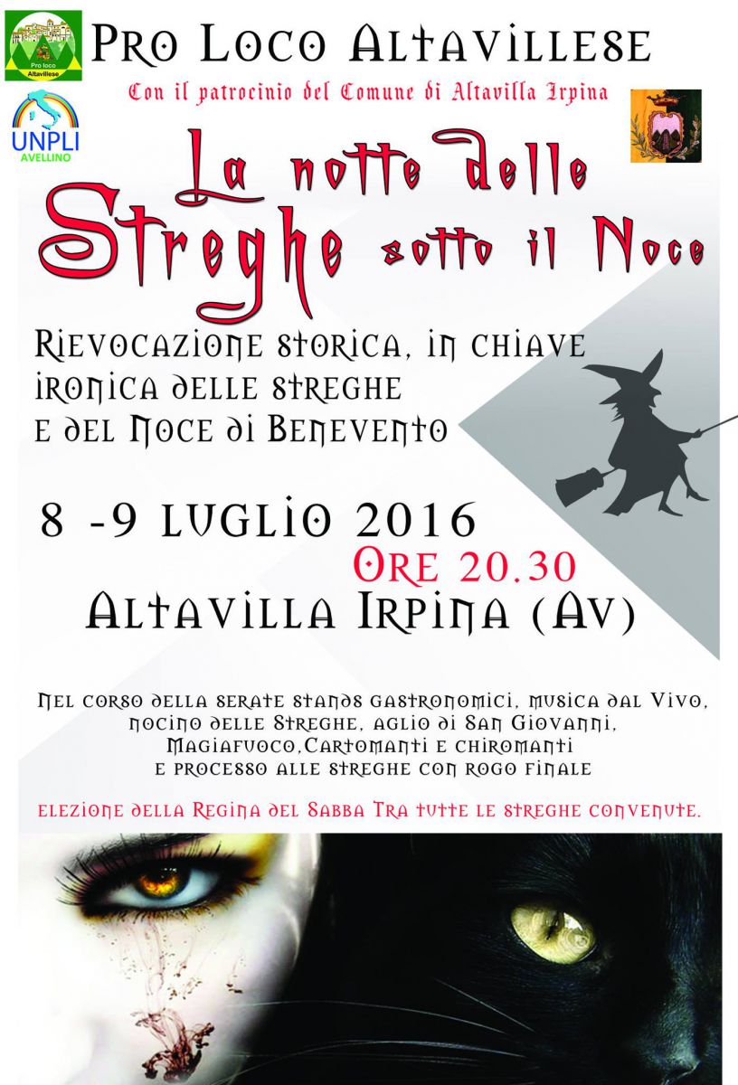 8 e 9 luglio ad Altavilla Irpina, rievocazione storica delle streghe