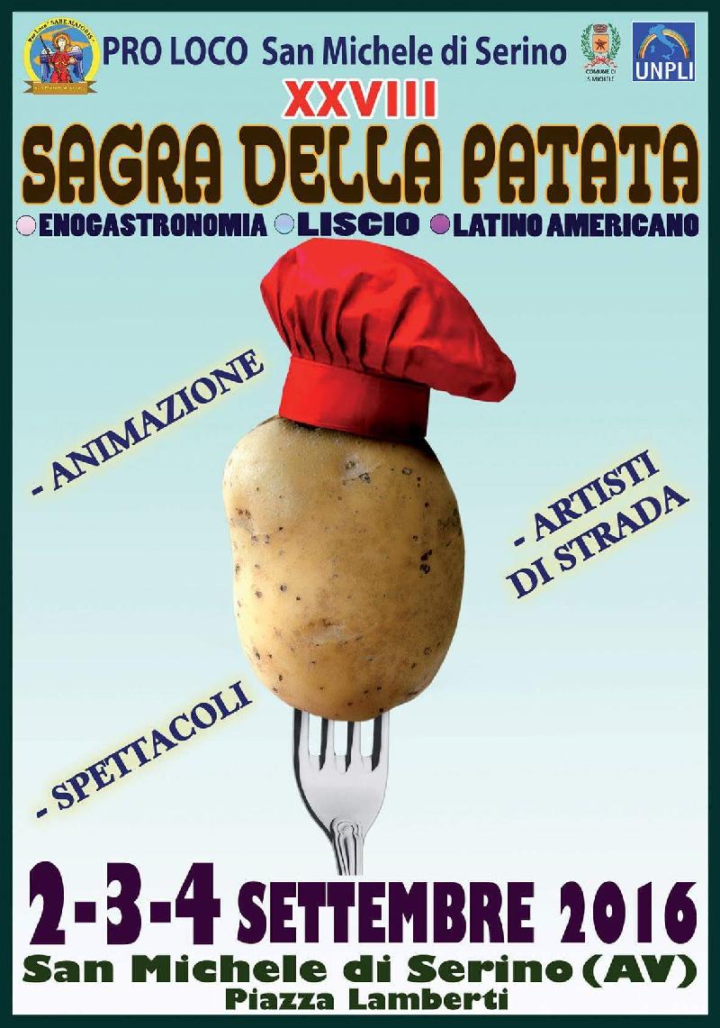 A San Michele di Serino XXVIII sagra della patata dal 2 al 4 settembre